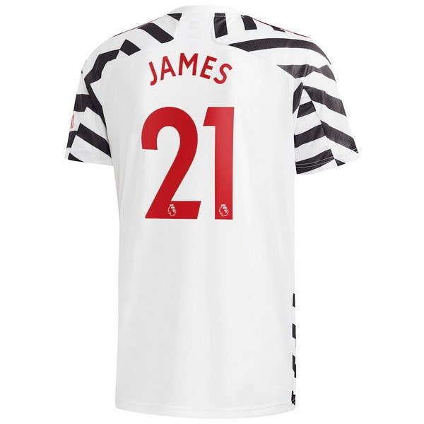 Maillot Football Manchester United NO.21 James Third 2020-21 Blanc